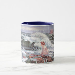 Woman and the Wave (by Frantisek Kupka) Mug