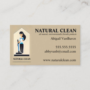 Woman and Vacuum Business Card