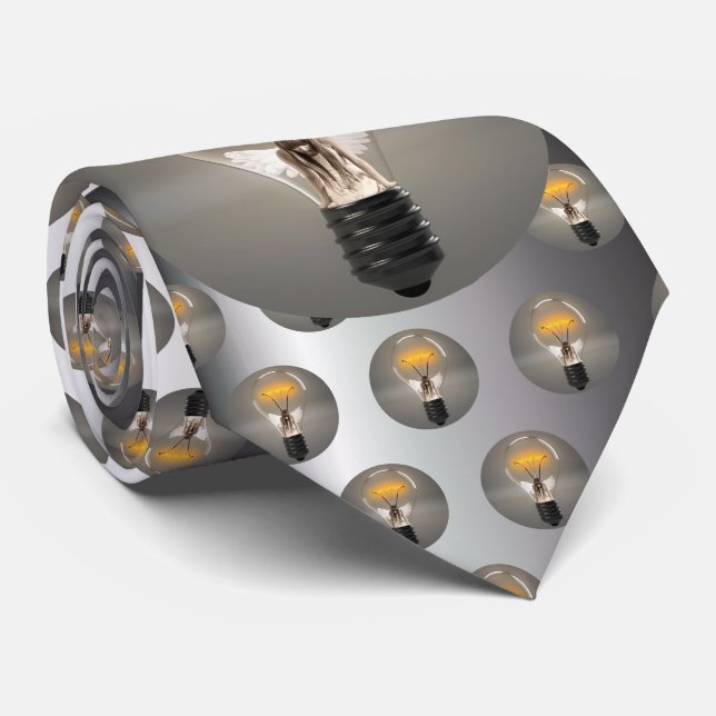 Woman Angel in Lightbulb Tie (Rolled)