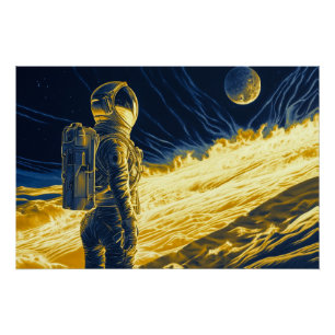 Woman Astronaut Poster