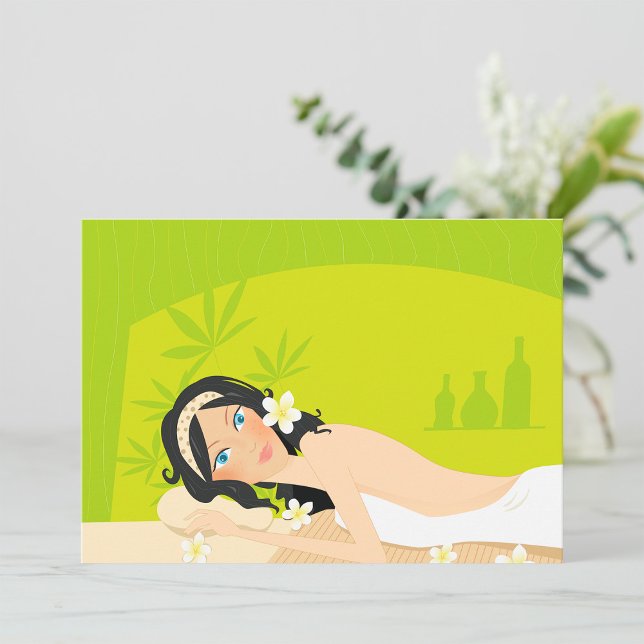 Woman At A Spa Invitations (Creator Uploaded)