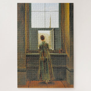 Woman at a Window: A Romantic View Edition 2 Jigsaw Puzzle