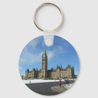 Woman at Canadian Parliament in Ottawa