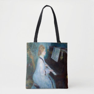 Woman at the Piano by Renoir Tote Bag