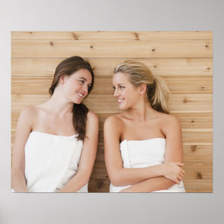 Woman at the spa poster