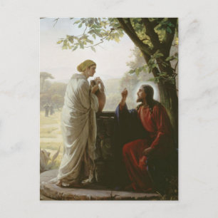 Woman at the Well by Carl Bloch Postcard