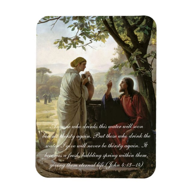 Woman at the Well, Religious Magnet (Vertical)