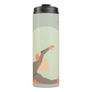woman athlètes time yoga  thermal tumbler