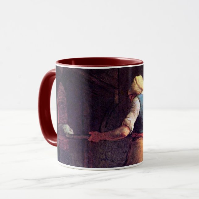 Woman Baking Bread, Jean-Francois Millet Mug (Front Left)