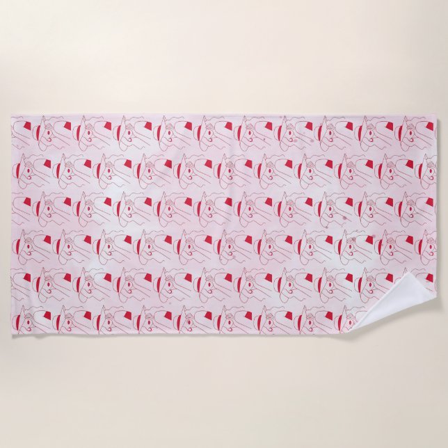 Woman Beach Towel (Front)