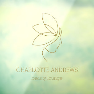 Woman Beauty Line Art Business Name Branding