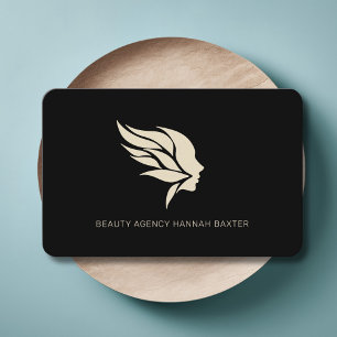 Woman Beauty Logo, Modern, Salon,  Business Card