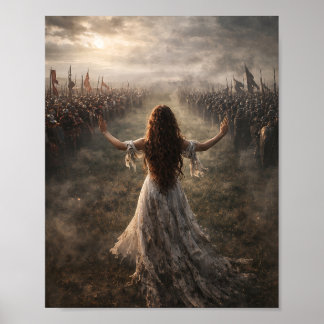 Woman Between War Back Poster