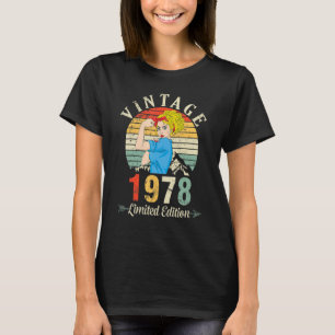 Woman Birthday Vintage In 1978 44 Years Old T-Shirt