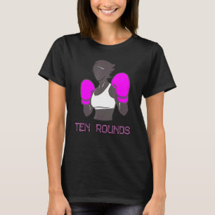 Woman Boxer Female Boxing Pink Gloves Girls 1 T-Shirt
