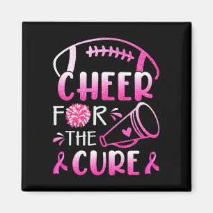 Woman Breast Cancer Awareness Cheer For The Cure T Magnet