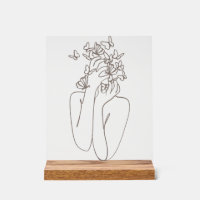 Woman Butterfly Transformation Acrylic Art