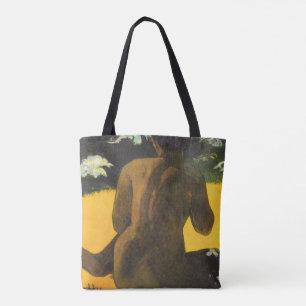 Woman by the Sea by Paul Gauguin, Vintage Fine Art Tote Bag