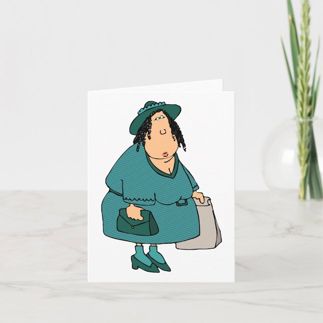 Woman Carrying Bags Card (Creator Uploaded)