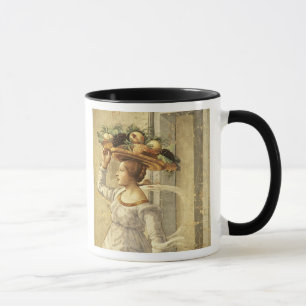 Woman carrying Fruit, from the Birth of St. John t Mug