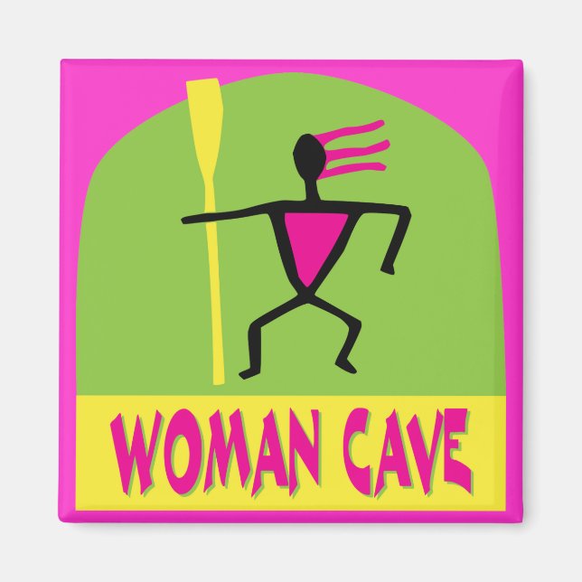 Woman Cave Magnet (Front)