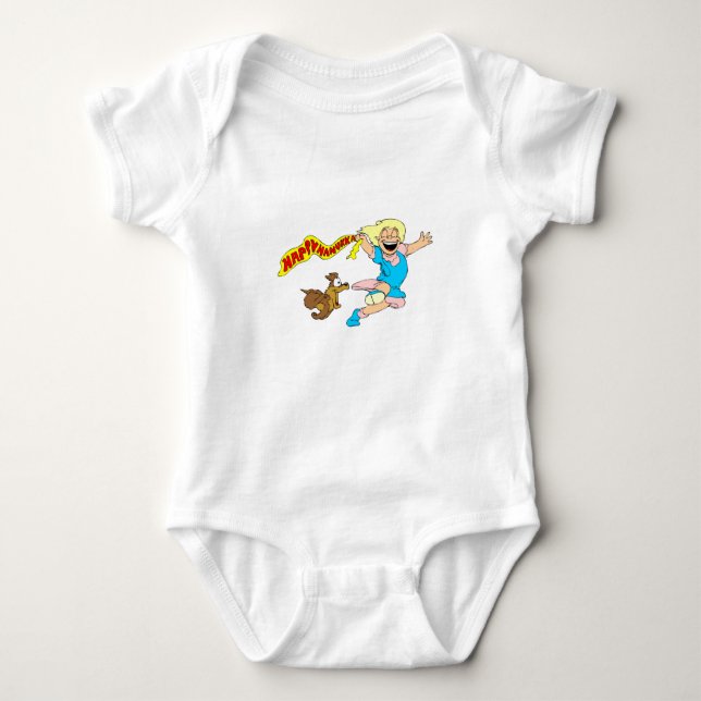 Woman Celebrates Hanukkah - Baby Bodysuit (Front)