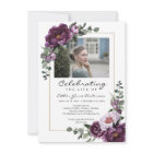 Woman Celebration Of Life with Photo Purple