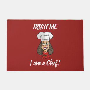 Woman Chef Doormat