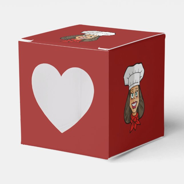 Woman Chef Favour Box (Front Side)