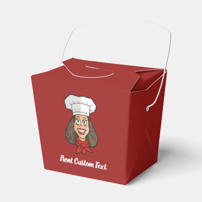 Woman Chef Favour Box (Front Side)