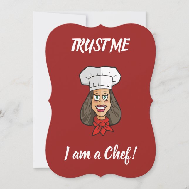 Woman Chef Invitation (Front)