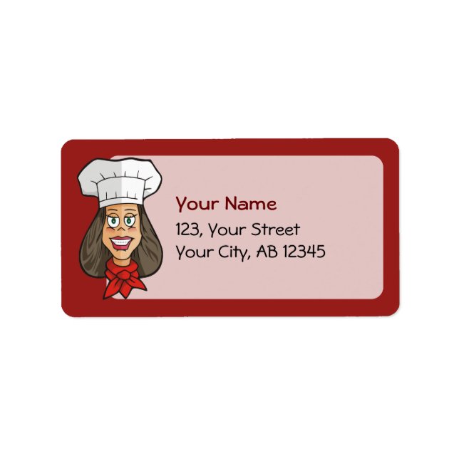 Woman Chef Label (Front)