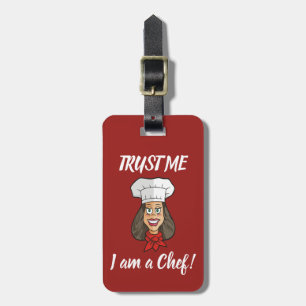 Woman Chef Luggage Tag