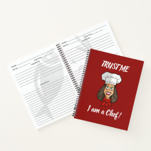 Woman Chef Notebook