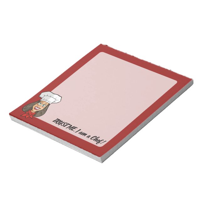 Woman Chef Notepad (Rotated)