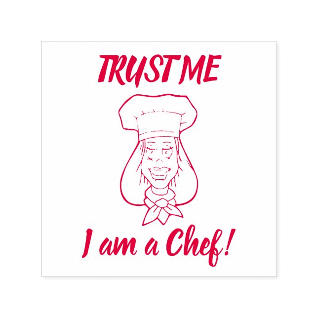 Woman Chef Self-inking Stamp (Design)