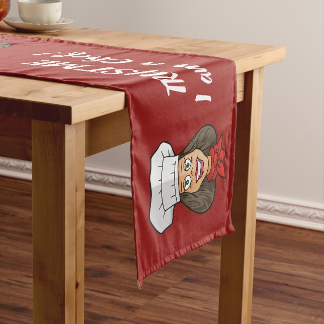 Woman Chef Short Table Runner (In Situ)