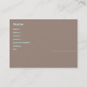 Woman - Chubby Business Card