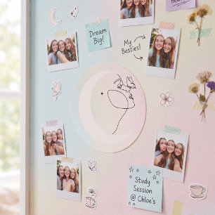 Woman Classic Round Sticker