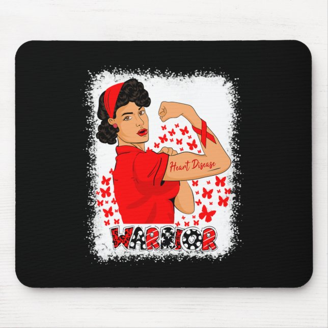 Woman Congestive Heart Failure Warrior Heart Disea Mouse Pad (Front)