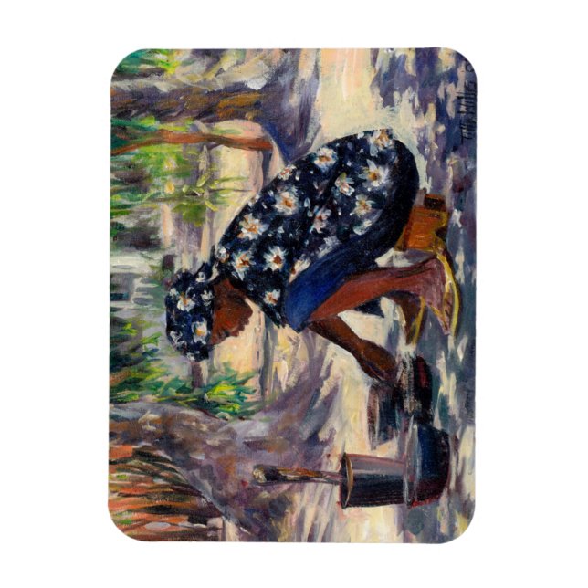 Woman Cooking 2004 Magnet (Vertical)