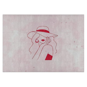 Woman Cutting Board