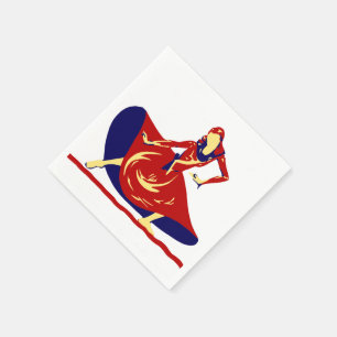 Woman Dancer  Party Napkins