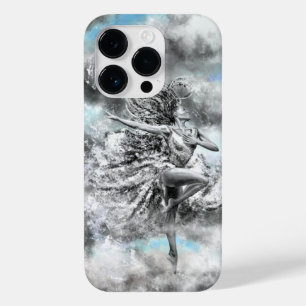Woman Dancing in the Clouds iPhone Case Painting