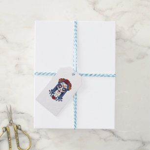Woman Day of the Dead Gift Tags