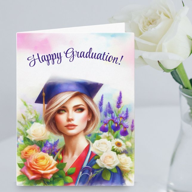 Woman Doctor Graduation Medical School Card (Creator Uploaded)