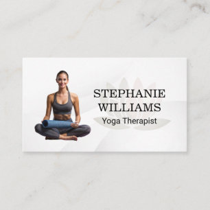 Woman Doing Yoga Business Card
