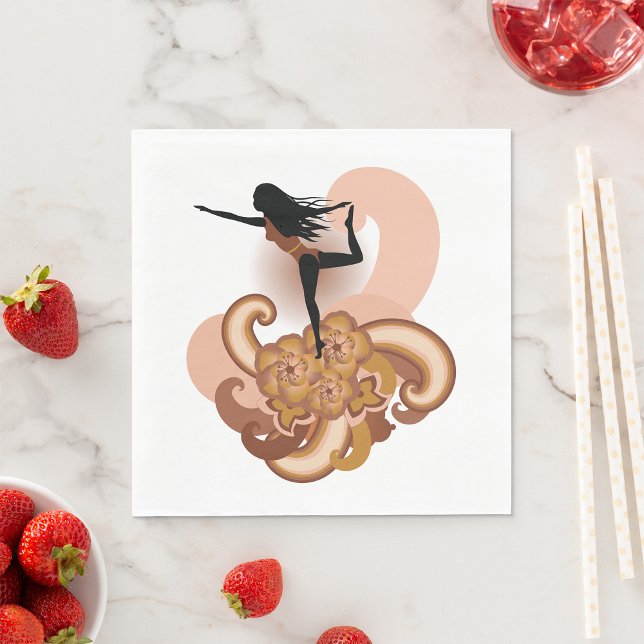 Woman Doing Yoga Napkin (Creator Uploaded)