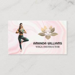 Woman Doing Yoga Pose Business Card