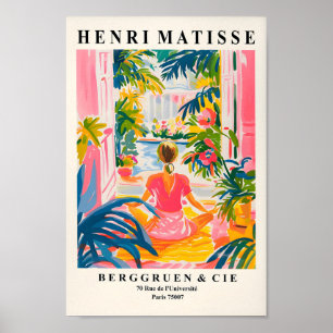 Woman Doing Yoga Poster, Meditation Wall Art, Mati Poster